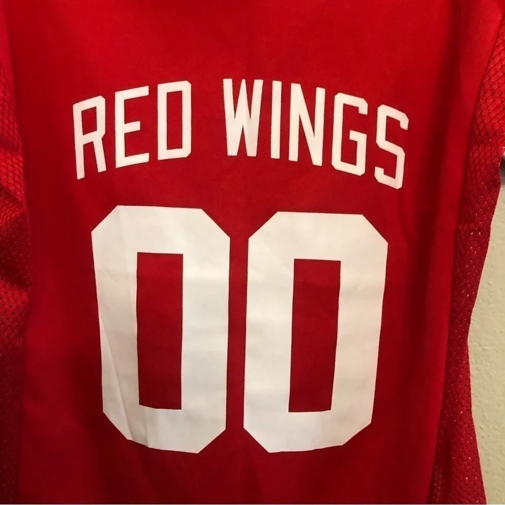 Pets First NHL Detroit Red Wings Mesh Jersey For Dogs Atlantic Division Size XXL